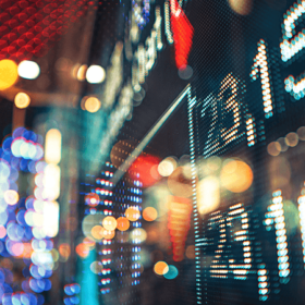 Image of a stock ticker