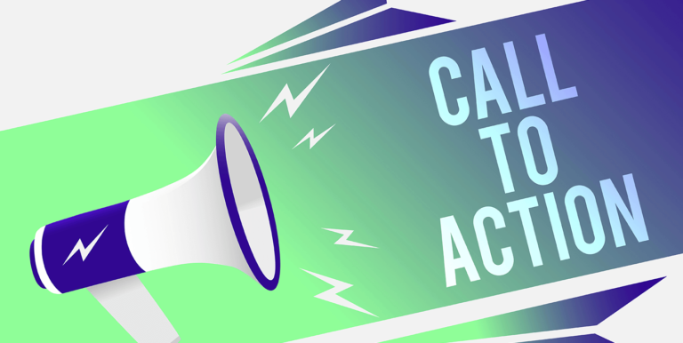 Call-to-Action Examples and Best Practices that Convert Image of a megaphone that says call to action