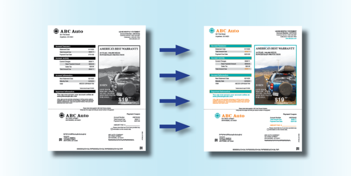 How Color Can Improve Boring Financial Statements? one black and white statement and one color financial statement