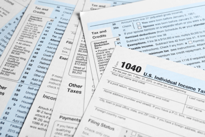 Stack of Tax Forms