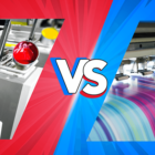 Image: Offset printer and digital printer