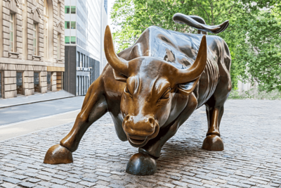 Bull statue from Wall Street.