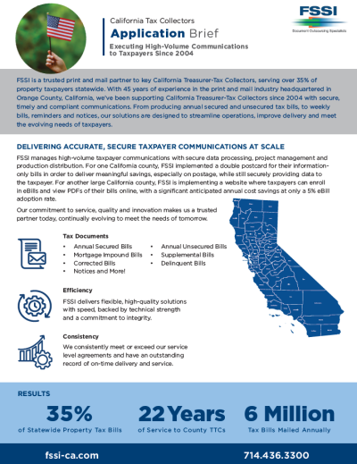 California tax collectors application brief
