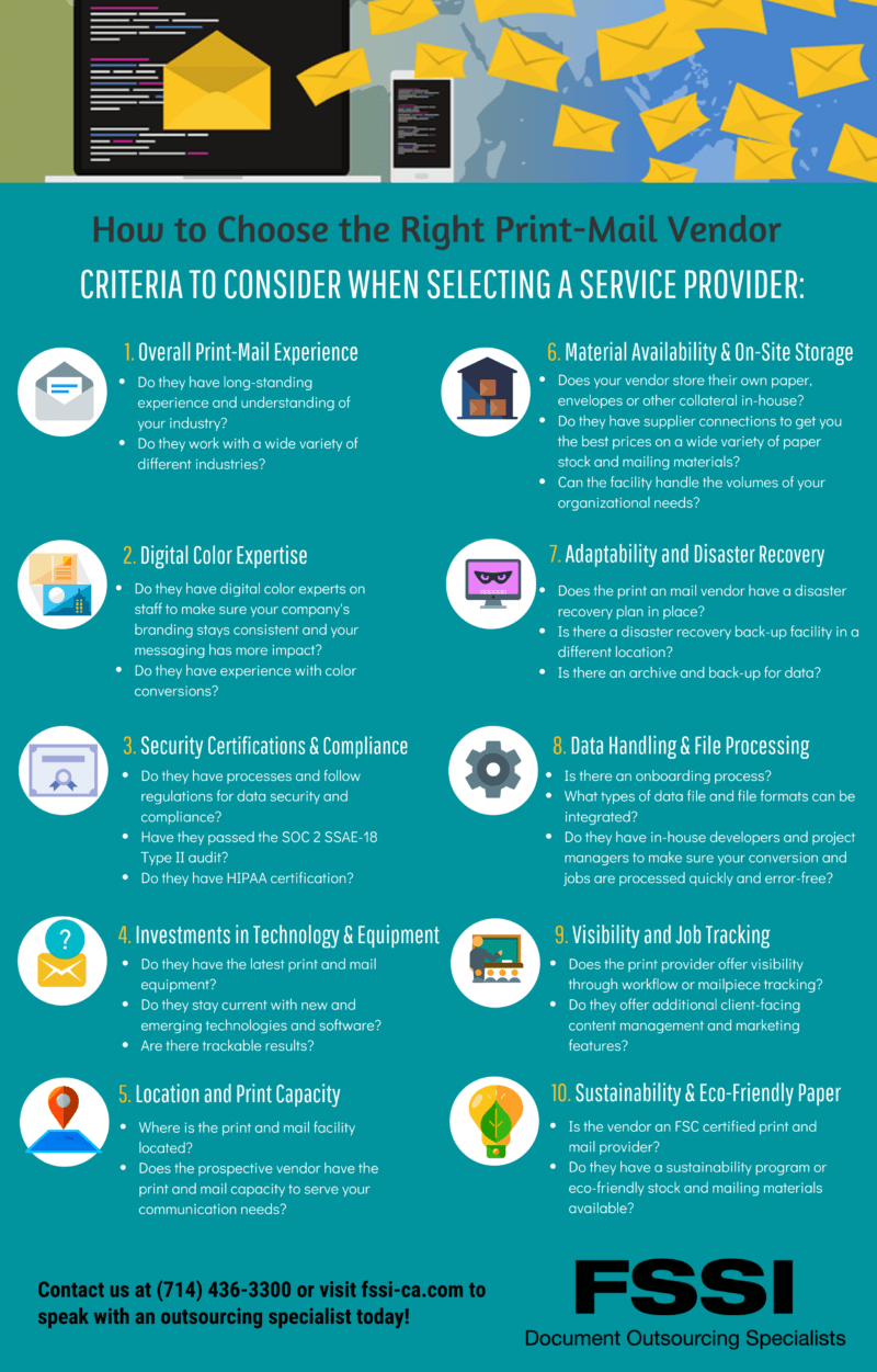 what should you look for in a printing company How to Choose the Best Print and Mail Vendor.