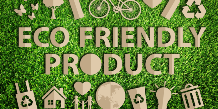 the term eco friendly product formed out of cardboard products.