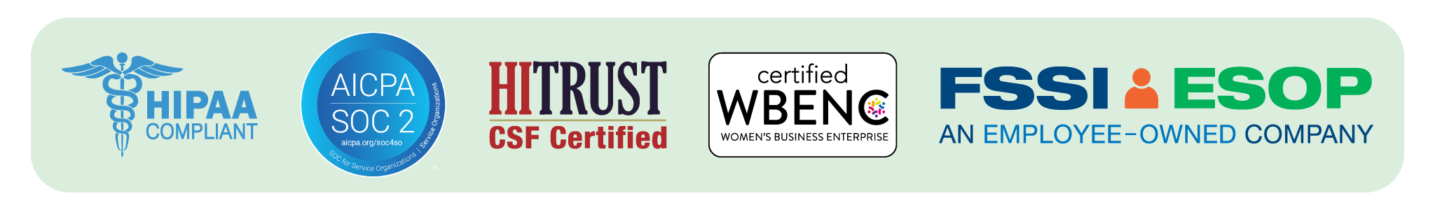 FSSI industry certifications banner