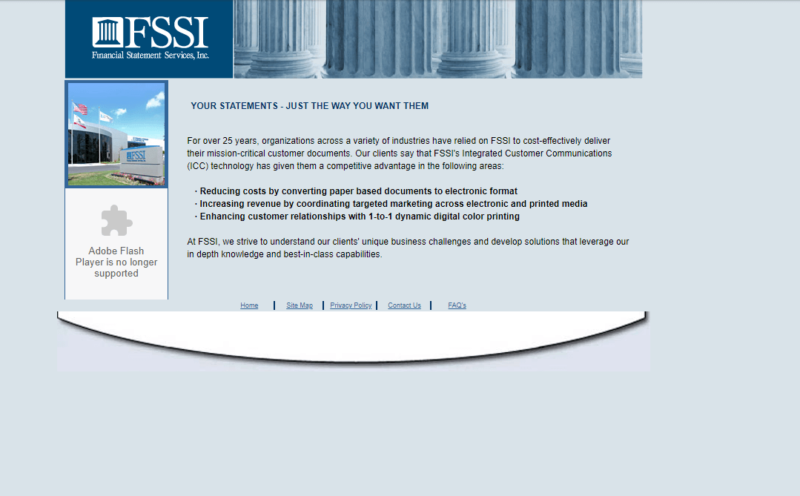 FSSI Website Screenshot 2004.