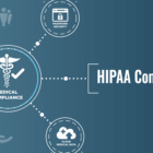 hipaa compliance header with caduceus.