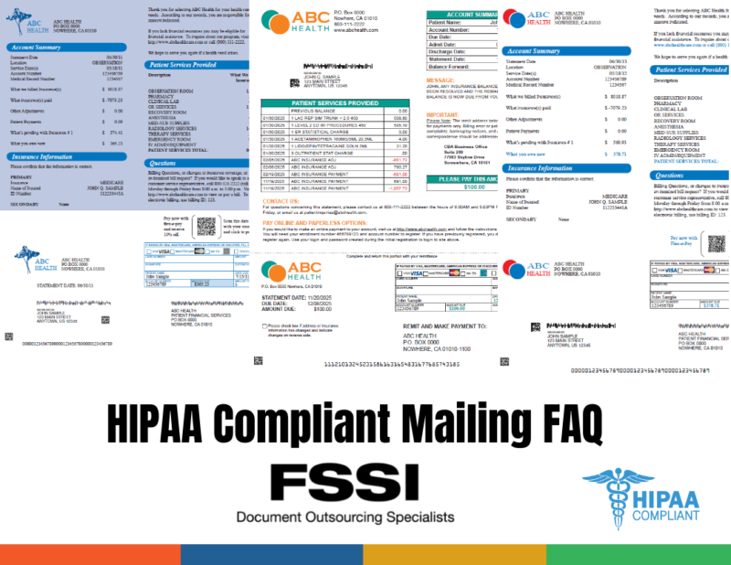 3 printed healthcare documents 