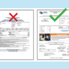 examples of good and bad document design.