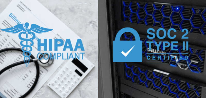 HIPAA and SOC 2 Seals for secure statement printing and mailing
