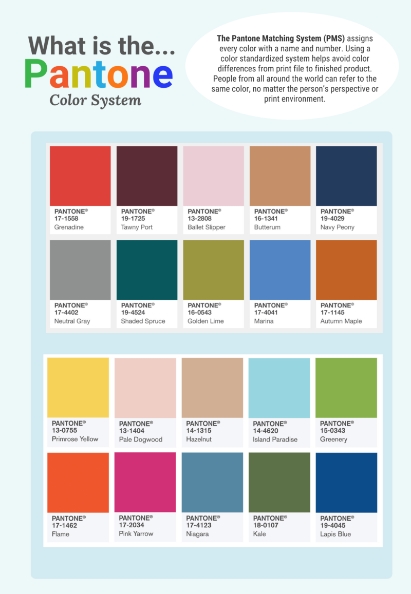 what is the pantone color matching system with color swatches.